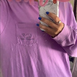 vineyard vines long sleeve purple T